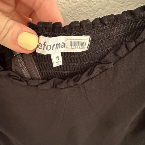 Reformation Nikita Dress in Black - Picture 8 of 10